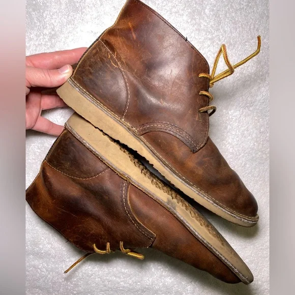VGUC Size 8.5 Red Wing Heritage Weekender Handmade Leather Chukka Boots